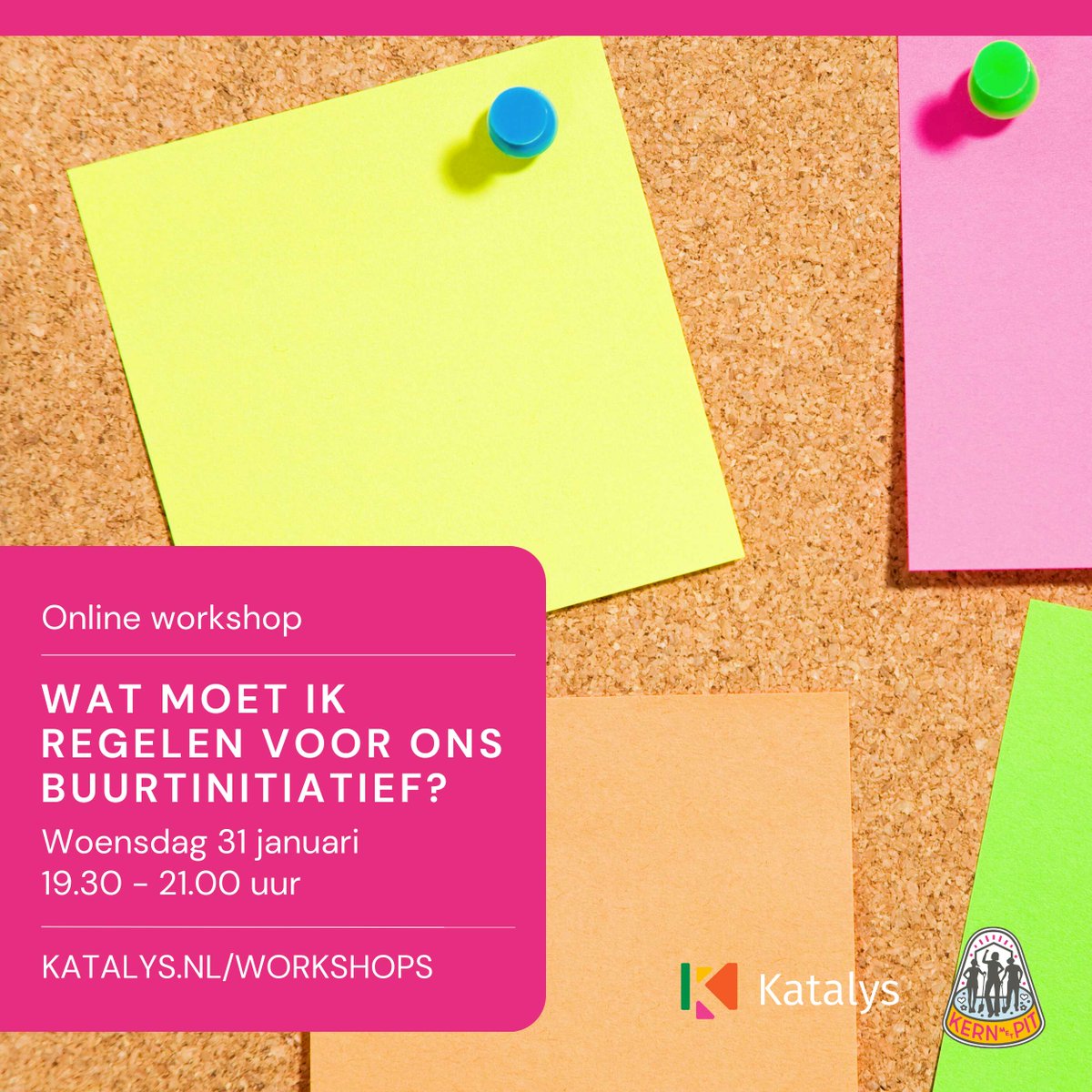 Wat komt erbij kijken als ik een #buurtproject wil starten? Welke #voorbereidingen zijn nodig om o.a. een buurtmoestuin te #regelen of om de straat te vergroenen? Yvonne Rosloot bespreekt dé #checklist. Meld je aan 
👉🏽 katalys.nl/workshops
#gratisworkshop #katalys #kernmetpit