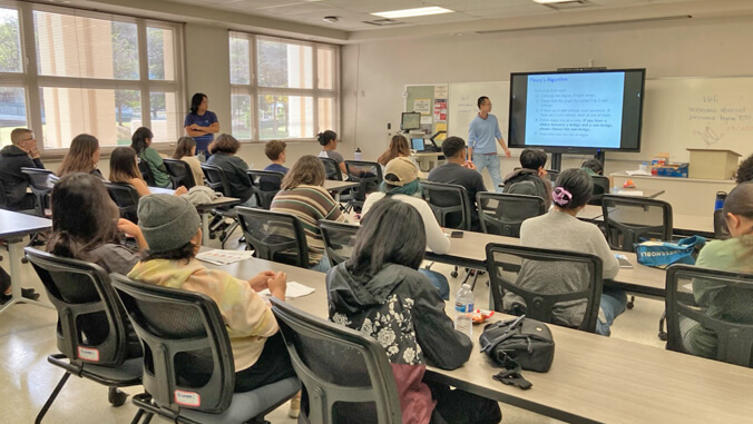 uhmanoa's tweet photo. Math on Maui: #UHManoa faculty, students spread knowledge and cheer - The @UHManoaMath team worked with keiki from Maui high schools and at Nāpili Noho ➡️ https://t.co/4OCJjw3Bgo #UHinTheCommunity https://t.co/UIxuv31Hd2