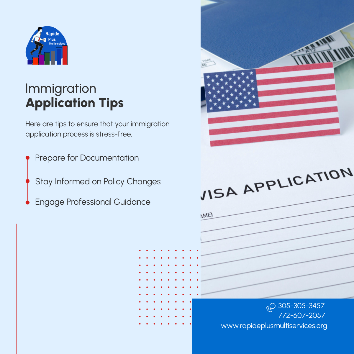 rapide_plu41636's tweet image. From preparing essential documents to staying informed on the latest immigration policies, this list is your guide to a seamless application journey. Bon voyage to your new beginnings!

#ProfessionalServices #ImmigrationApplication #MiamiFlorida