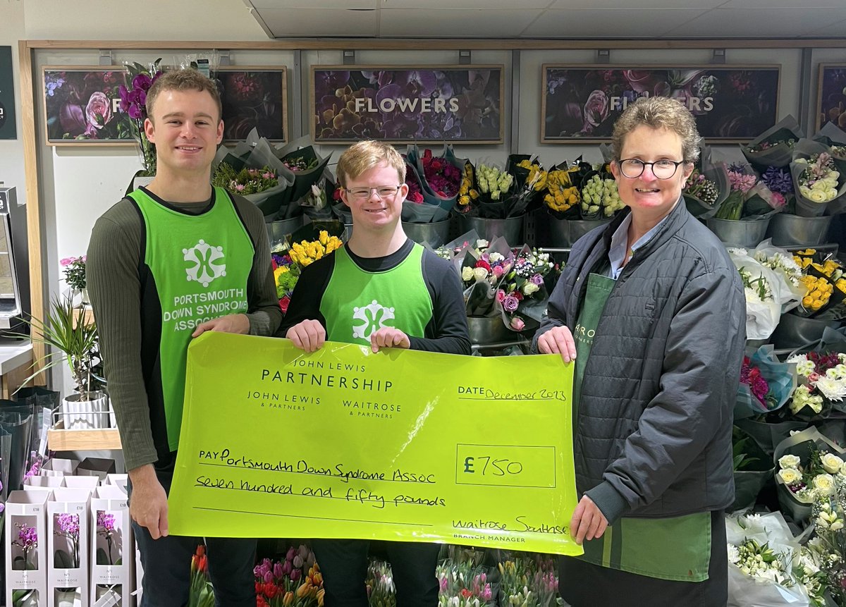 Thank you to Alice and the team @waitrose #Southsea for their fab donation of £750 towards our specialist services. A great way to start to 2024 & we really value your continued support. #PortsmouthDSA #CommunityMatters @girliesaints @MichelleS2104 @Andy66cb @BxFys @iamdumps