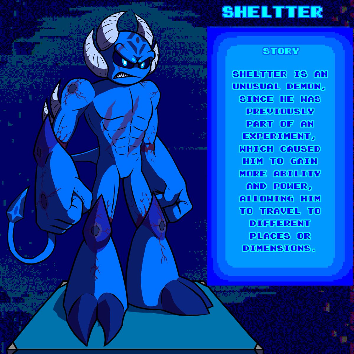 Dan_Ter0304's tweet photo. Finally!!
The new Sheltter design !
#ocart #oc #blueoc https://t.co/Jat6UPQwRv