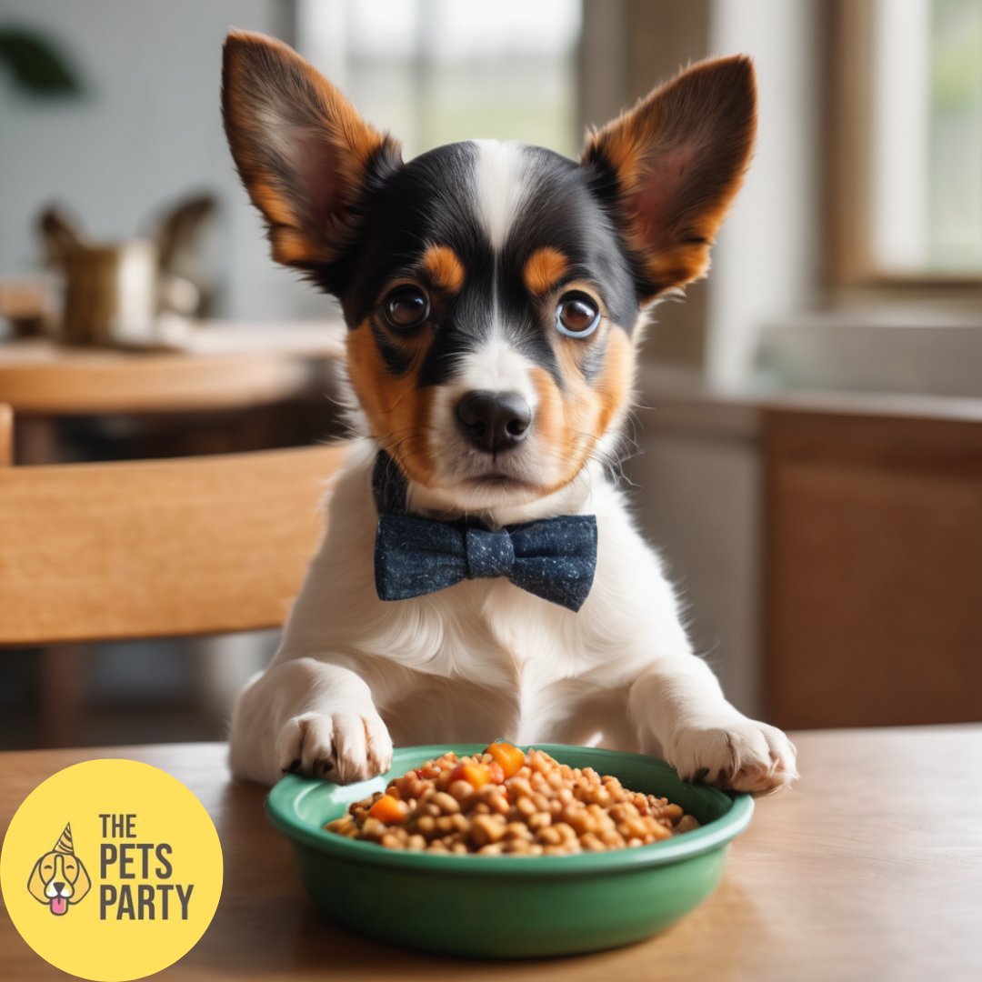 ThePetsParty's tweet photo. 🐶🍽️ When Fido Thinks He's the Dinner Guest! 🤣

So, the next time you catch Fido partaking in their 'formal' meal at the table, grab a camera and cherish the hilarity. 

🐾 Bon appétit, Fido! 

Find our collections of bowls and feeders here:
https://t.co/oq09We3met https://t.co/21XVZ7L0Xj
