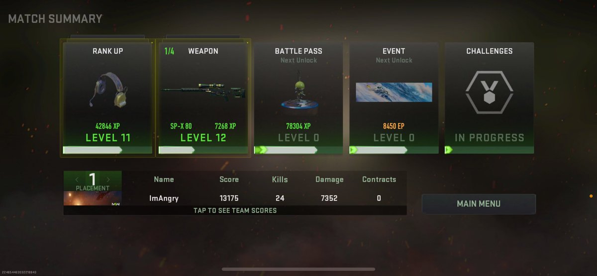 First game on Warzone Mobile was actually pretty fun! Super nostalgic playing on Verdansk too😎 Still got a lot of things to tune as far as my sensitivity and button layout go, but I plan to stream all of it when I wake up😇