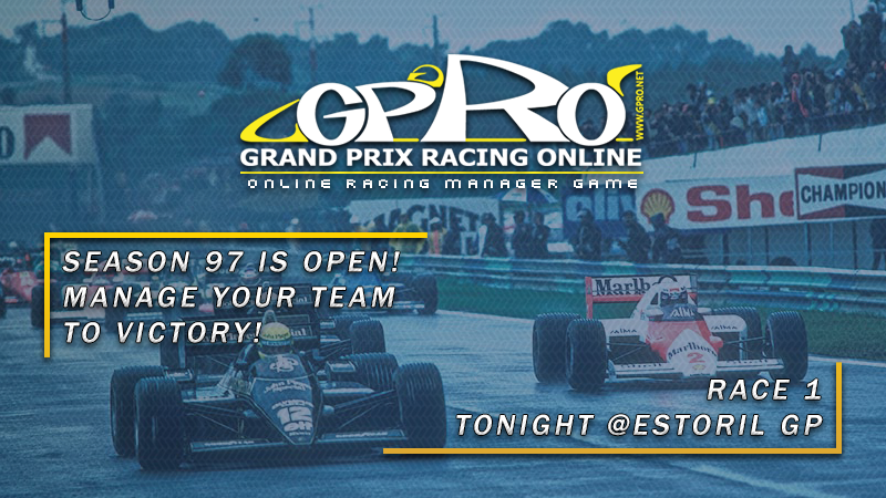 Become a racing manager and get you car ready for the race! The new season starts tonight @ gpro.net