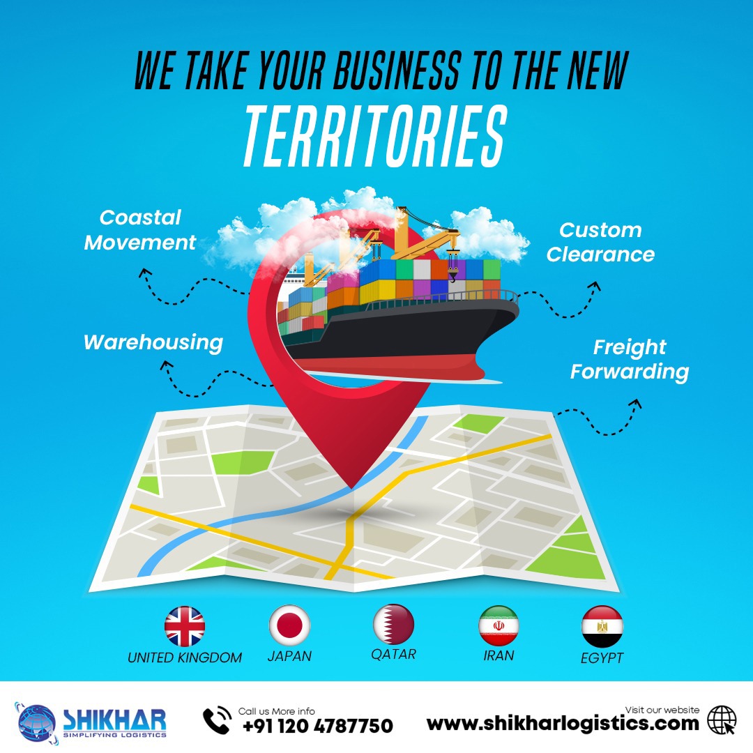 At Shikhar Logistics, we're not just delivering goods; we're unlocking new horizons for your business. Let's pave the way to the New Territories together. 🌍✈️ #ExpandYourReach #LogisticsPartner #ShikharLogistics' #SeaFreight #AirFreight #RoadTransport #Shipping #Warehousing3PL