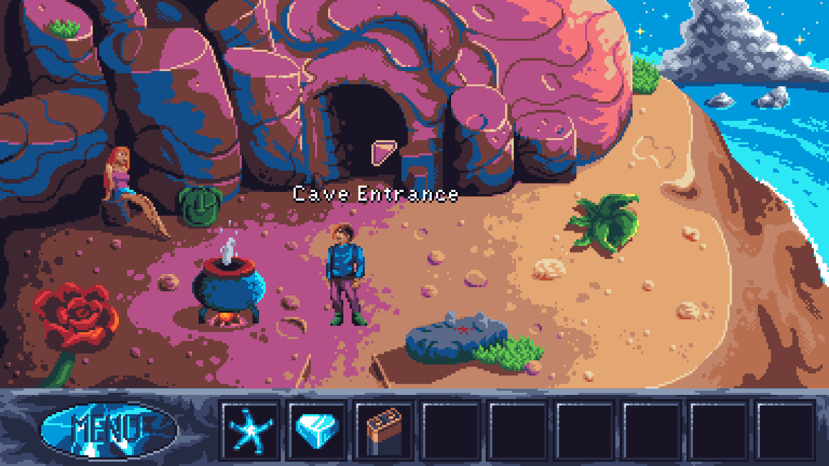 Cosmic_Void_'s tweet photo. Twilight Oracle - my point and click comedy adventure game - is coming out on January 30th!
Wishlist on Steam & play the demo - link in the message below. 👇👇👇
#retro #adventuregame #pointandclick #indiegame #indiedev #gamedev #ndiegamedev #comedy #retrogames #pixelart https://t.co/1S7fr95AeL