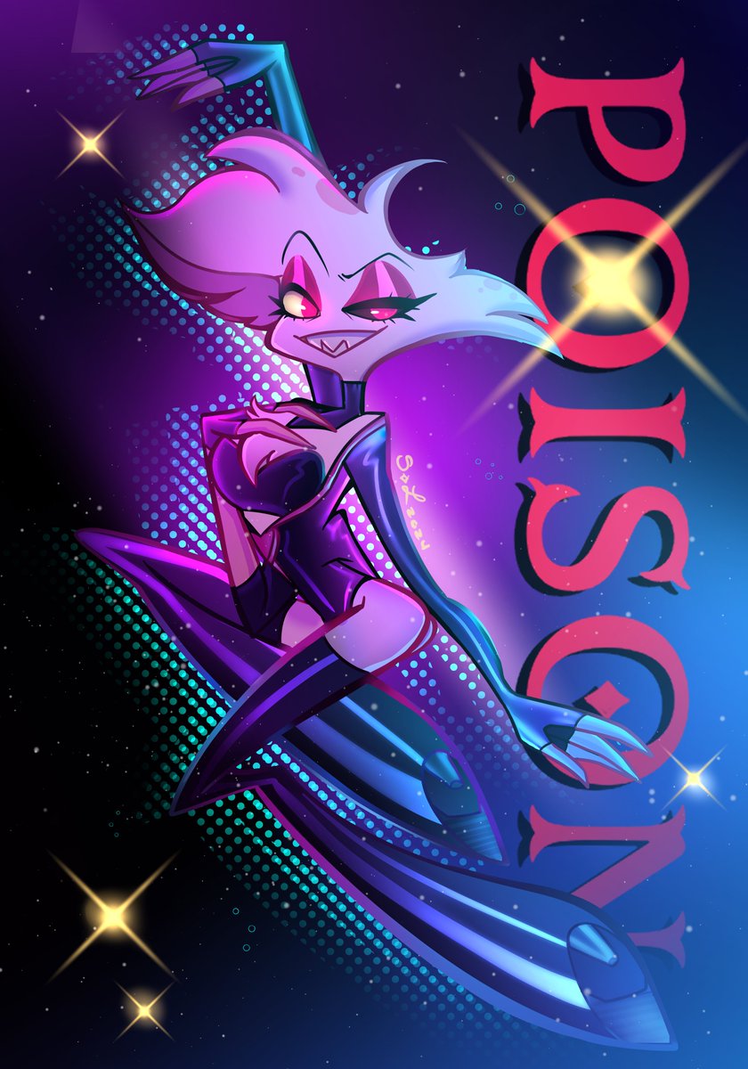 Poison~ #HazbinHotel #HazbinHotelAngelDust #HazbinHotelFanart #HazbinHotelPoison #BlakeRoman #vivziepop