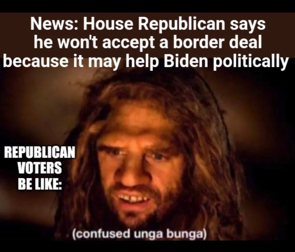 Republicans scream about the border, but given the chance to help fix it they REFUSE because, as Rep. Troy Nehls put it, they don't want to “help President Biden's approval rating.”

So, they make $174,000 per year to REFUSE to do their jobs for Americans?

Do I have that right?