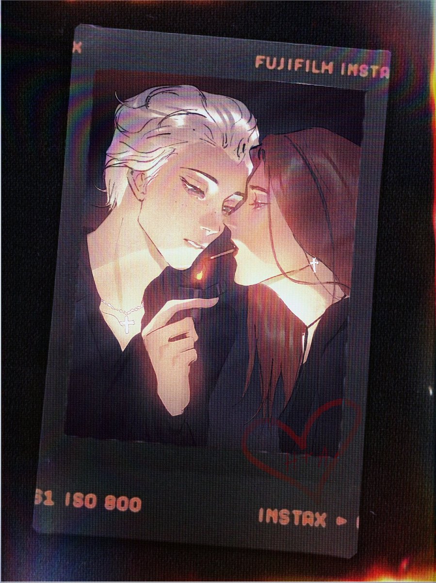 AntivanWasabi's tweet photo. 📸It's like a Polaroid love🎶
（a commission）
#redembracehollywood #Heath
#reh #killhollywood #argentgames https://t.co/9pMRpn3Xmu