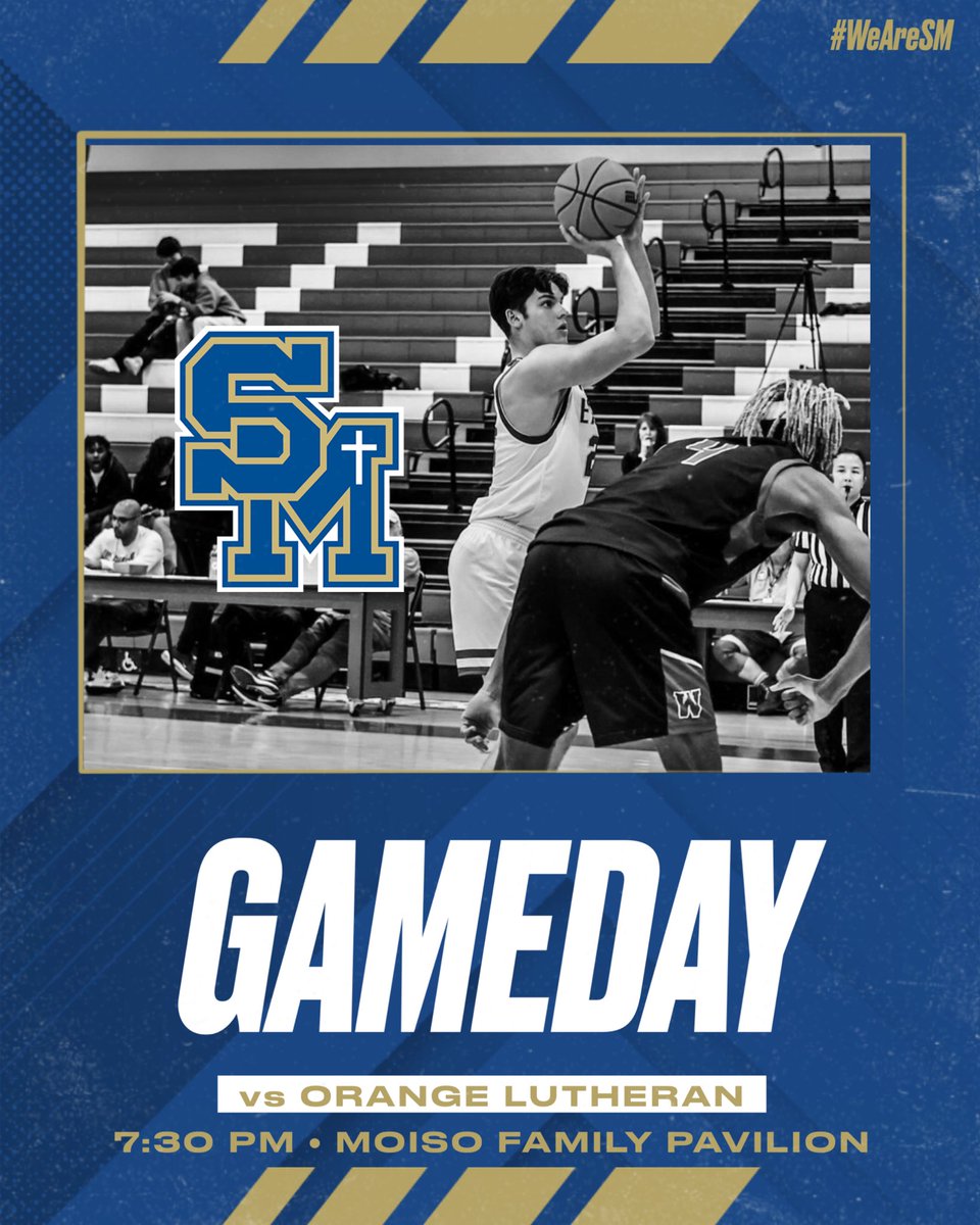 SMCHS_Basketball (@smchsbasketball) on Twitter photo Santa Margarita Eagles (14-4 Overall, 1-0 Trinity League) host the Orange Lutheran Lancers tonight in their league home opener. Tip-off at 7:30pm.
#WeAreSM🦅
<a href="/SMCHSEagles/">SANTA MARGARITA Catholic High School</a> <a href="/SMCHSAthletics/">SMCHS Athletics</a> Santa Margarita Eagles (14-4 Overall, 1-0 Trinity League) host the Orange Lutheran Lancers tonight in their league home opener. Tip-off at 7:30pm.
#WeAreSM🦅
<a href="/SMCHSEagles/">SANTA MARGARITA Catholic High School</a> <a href="/SMCHSAthletics/">SMCHS Athletics</a>