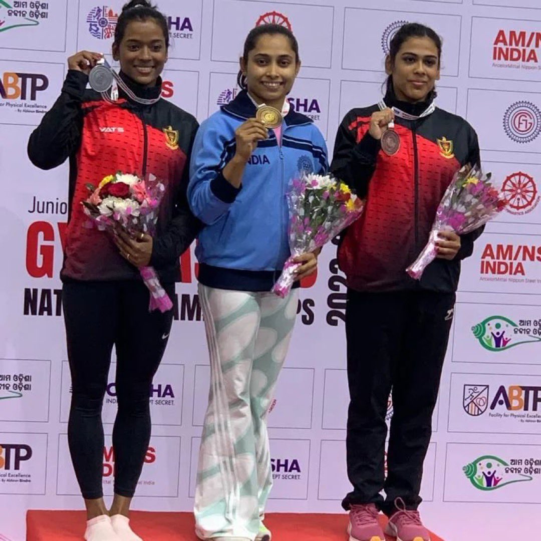 #𝙈𝙚𝙧𝙖𝙠𝙞𝙃𝙚𝙧𝙤 @DipaKarmakar 𝙞𝙨 𝙖 𝙉𝙖𝙩𝙞𝙤𝙣𝙖𝙡 𝘾𝙝𝙖𝙢𝙥𝙞𝙤𝙣! 🙌 Our heartiest congratulations to her for winning this after 8 years! Her determination to excel and her love for the sport are second to none! 🫡