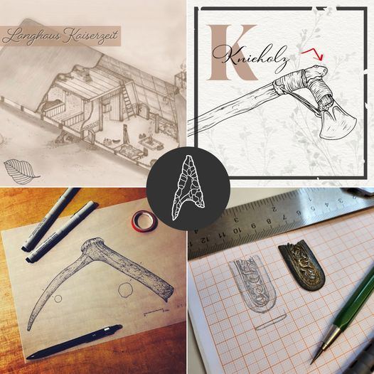 archillu's tweet photo. Best Of 2023 #ArchIllu posts!
1. Lombard farmstead
2. Knee shaft #ArchaeologicalAlphabet
3. Strap-end, 7th cent.
4. Deer antlers
#bestof2023 #archaeologicalillustration #archaeologylovers #top4u #illustrationartwork #FridayVibes #archaeologistlife #scientificillustrations #BTS https://t.co/aZTbXFyCEB