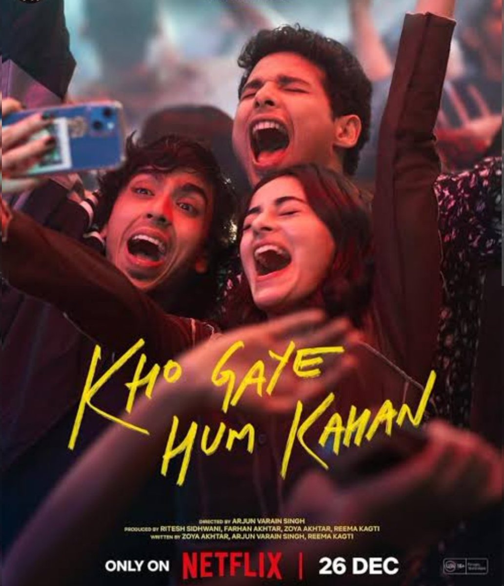 Paroosh3's tweet photo. This movie may seem light ,but it packs a punch, revealing the truth behind social media, trolls and different perspectives of youthful energy. It highlights how staying connected to reality and roots can save you from chaos
#netflix #KhoGayeHumKahan https://t.co/1S3Ls5Lv8v