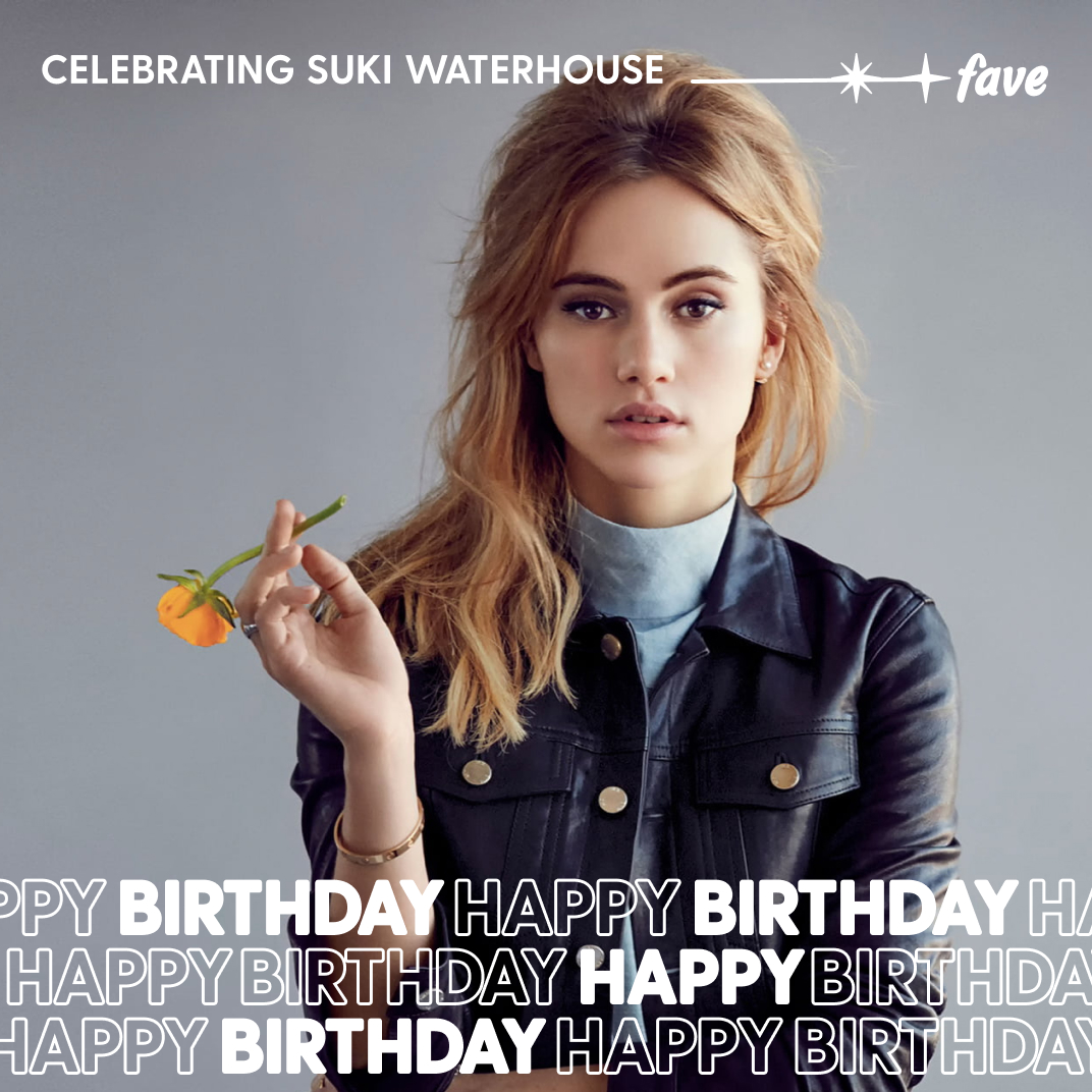 Faveforfans's tweet photo. HB to the effortlessly chic and endlessly inspiring Suki Waterhouse! 🎉✨ May your day be as fabulous and unique as your undeniable style.🎂We’ll stream “To Love” – how about you? 💜 Don’t forget to celebrate on the app! #HappyBirthdaySuki #Faveforfans #SukiWaterhouse https://t.co/uuD1gn4siH