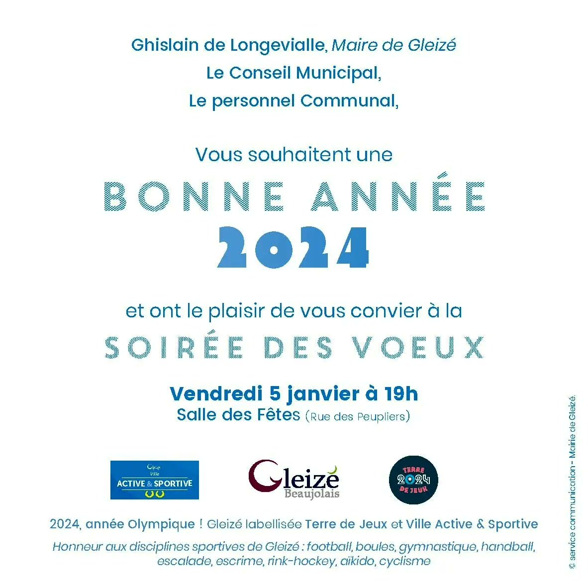GdeLongevialle's tweet photo. #Voeux2024 #accueil #voeux #gleize https://t.co/Khd1HF5ftA