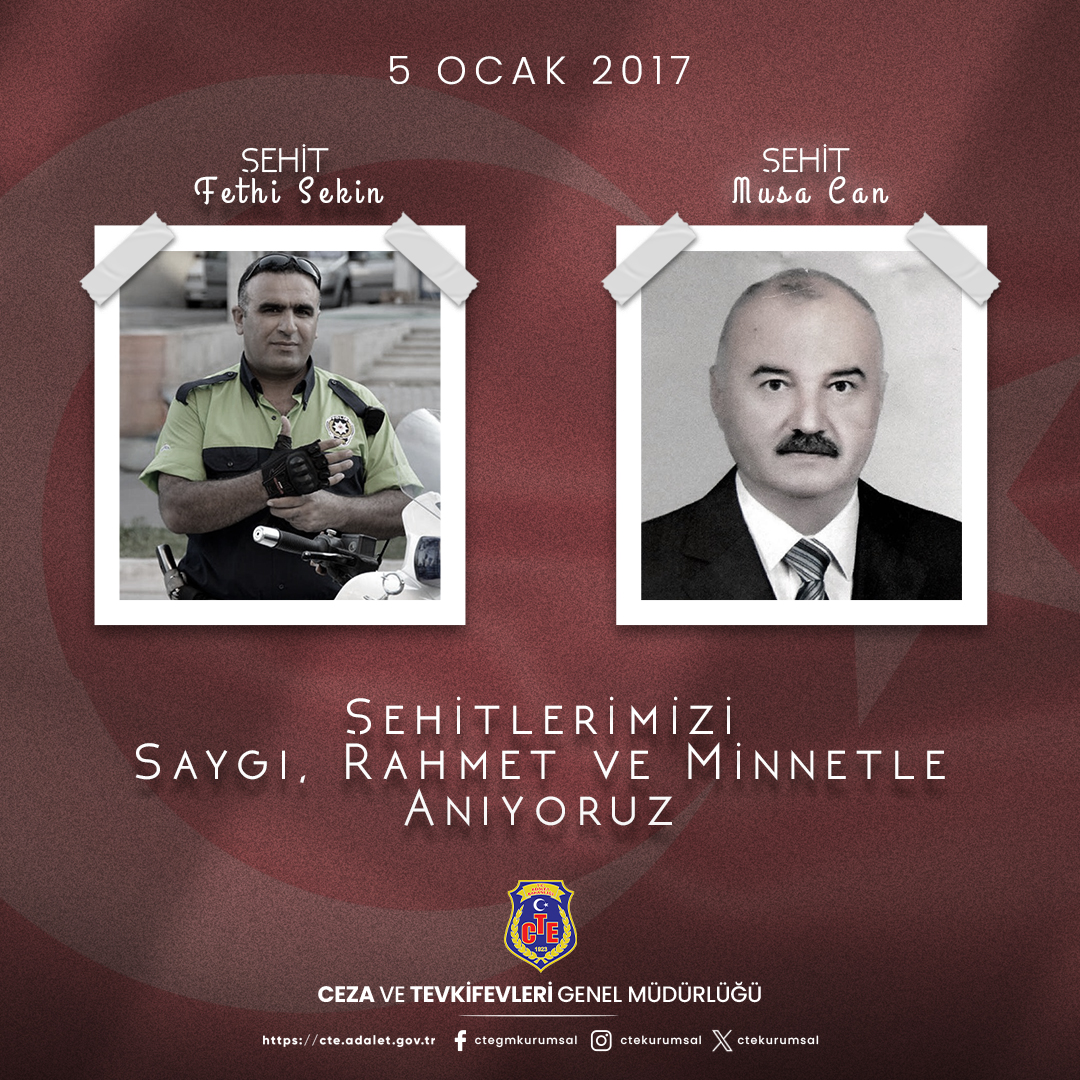 ctekurumsal's tweet photo. İzmir Adliyesi'ne yönelik gerçekleştirilen hain terör saldırısını canı pahasına engelleyerek şehit olan kahraman Polis Memuru #FethiSekin ile adliye personeli Mübaşir #MusaCan'ı, şehadetlerinin yıl dönümünde saygı ve rahmetle anıyoruz. https://t.co/v74Owhfqfg