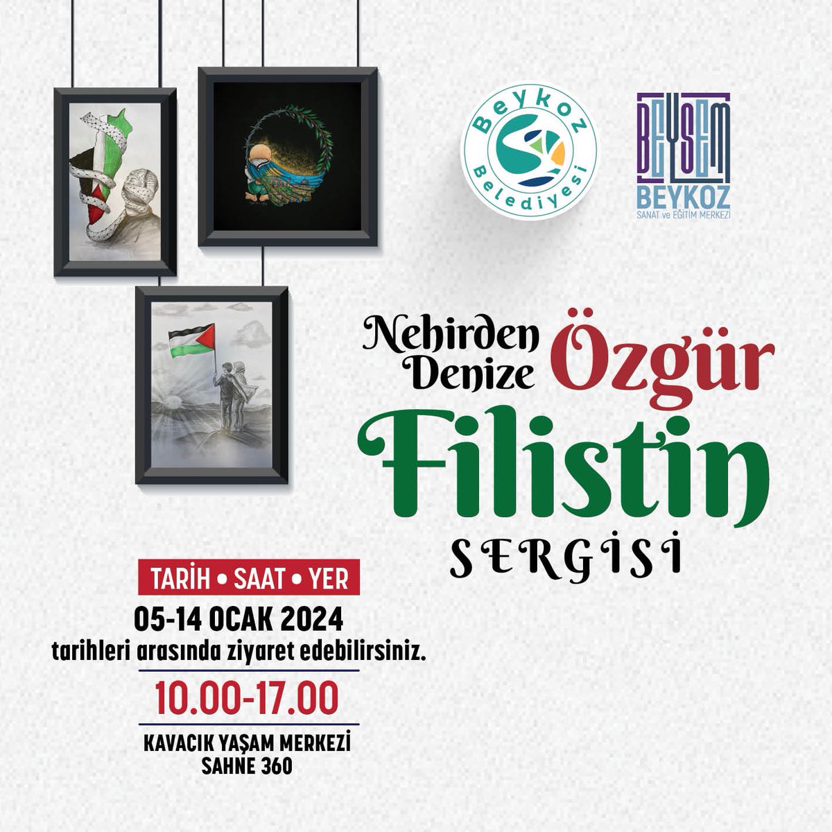 BeykozBKS's tweet photo. Beykoz Sanat ve Eğitim Merkezi (BEYSEM) Görsel Sanatlar Akademisi öğrencileri, kadın kursiyerleri ve eğitmenlerinin eserlerinden oluşan 𝐍𝐞𝐡𝐢𝐫𝐝𝐞𝐧 𝐃𝐞𝐧𝐢𝐳𝐞 𝐎̈𝐳𝐠𝐮̈𝐫 𝐅𝐢𝐥𝐢𝐬𝐭𝐢𝐧 sergisini
🗓️5-14 Ocak tarihlerinde 
⏰10:00-17:00 arası ziyaret edebilirsiniz. https://t.co/S6LH6GWSE1