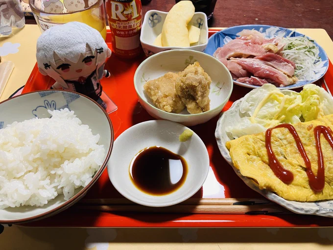 実家定食食べたら明日からお仕事なので自宅に戻ります(இωஇ`。) 
