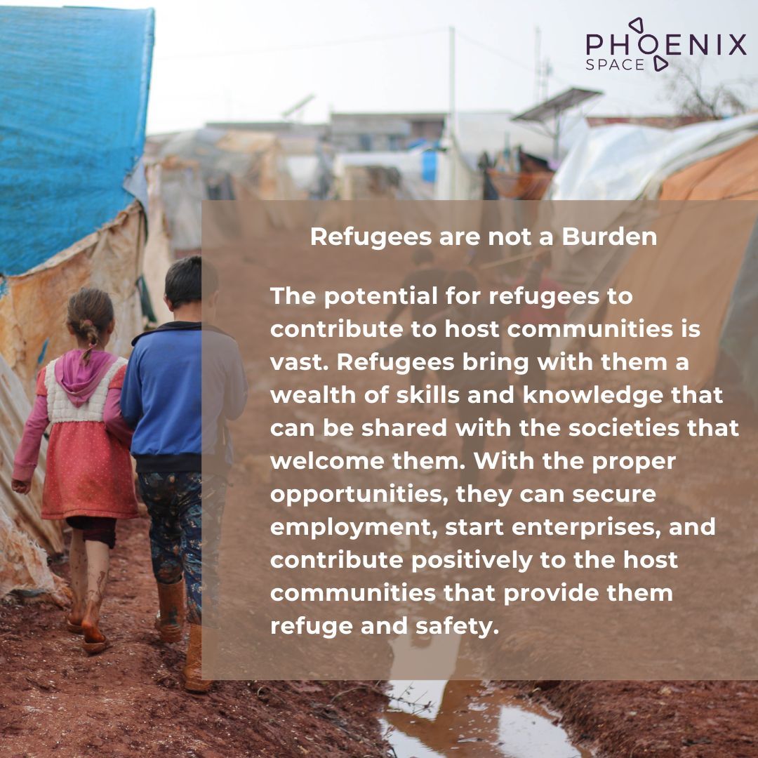 Refugees bring invaluable talent to host communities. At Phoenix Space, we empower displaced youth with STEM education, digital skills, and work placements. Enhancing employability and creating self-reliant individuals contributing to global economies. 

#RefugeeEmpowerment