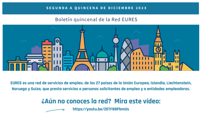 Seviempleo's tweet photo. Boletín quincenal de ofertas de empleo destacadas en Europa de la Red @EuresSpain
2ª quincena diciembre 2023 > Oportunidades de empleo en Suiza, España, Francia e Irlanda
https://t.co/kFRc0tbNFb
#EuresSE #EuresJob https://t.co/ihqfRAOojg