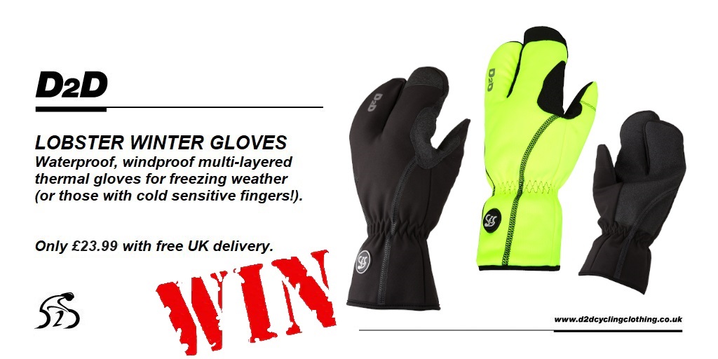 It’s #FREEBIEFRIDAY #COMPETITION TIME! If you fancy giving yourself a chance to #win a pair of our super warm Lobster gloves, which are perfect for freezing weather, simply FOLLOW US &amp; RETWEET this tweet! #COMP draw this Monday at 8pm. T&amp;C on website. d2dcyclingclothing.co.uk