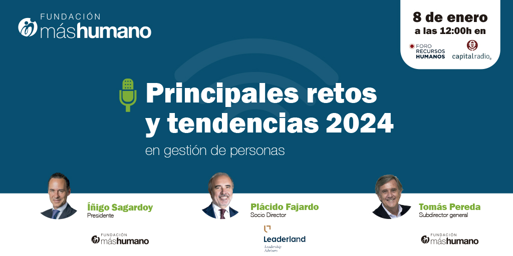 📻 ¡El lunes comenzamos nueva temporada de radio en <a href="/ForoRRHH/">Foro Recursos Humanos</a>!
Hablaremos sobre "Retos y Tendencias 2024 en gestión de #personas". Con nuestro presidente Íñigo Sagardoy, <a href="/plafajardo/">Plácido Fajardo</a> <a href="/TomasPereda/">Tomás Pereda</a> y otros grandes expertos.
🗓️ 8 enero. 12:00h
🔴DIRECTO ➡️<a href="/CAPITALRADIOB/">Capital Radio</a> <a href="/frangcabello/">Fran García Cabello</a>