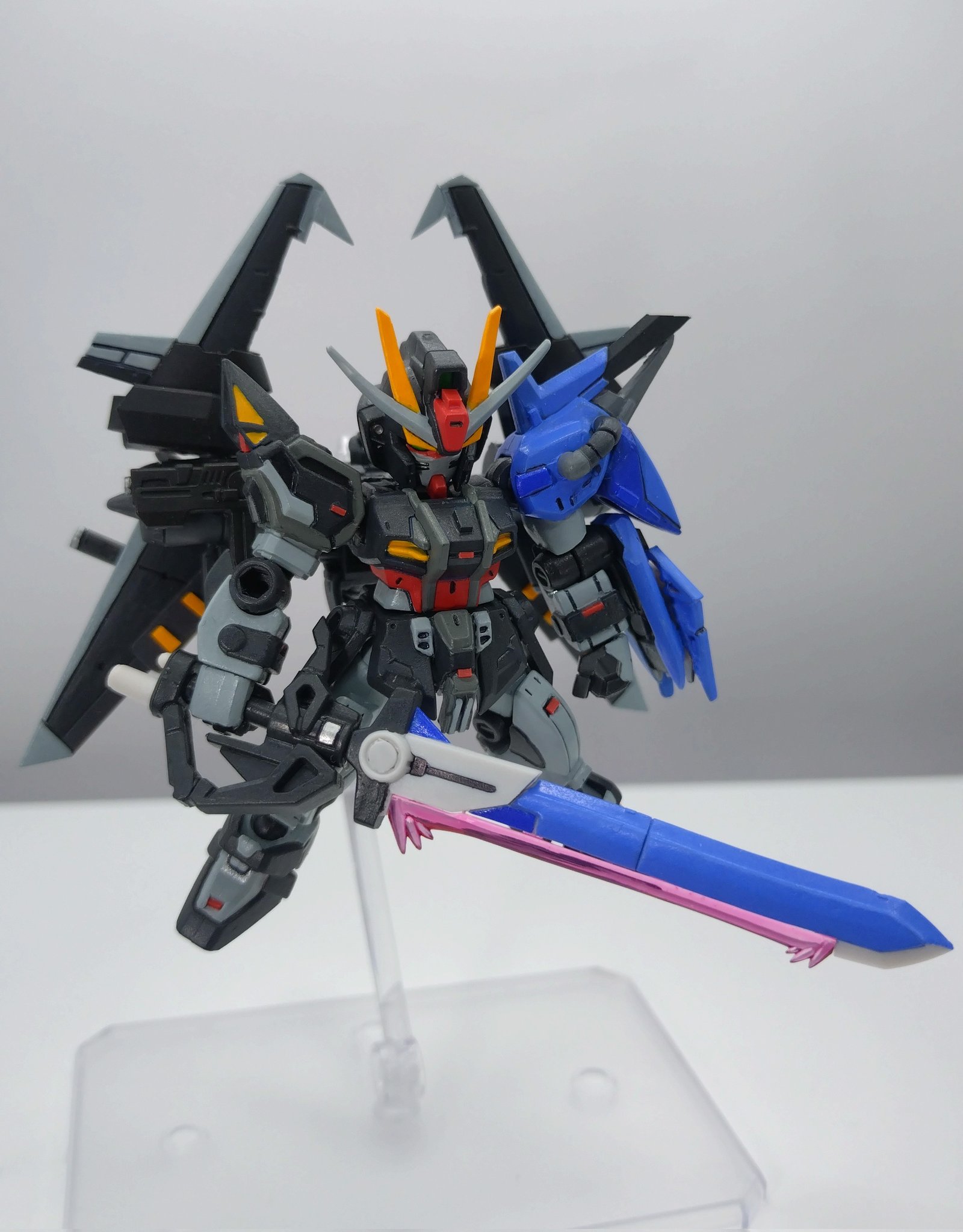 モビルスーツアンサンブル ストライクノワールガンダム 全塗装