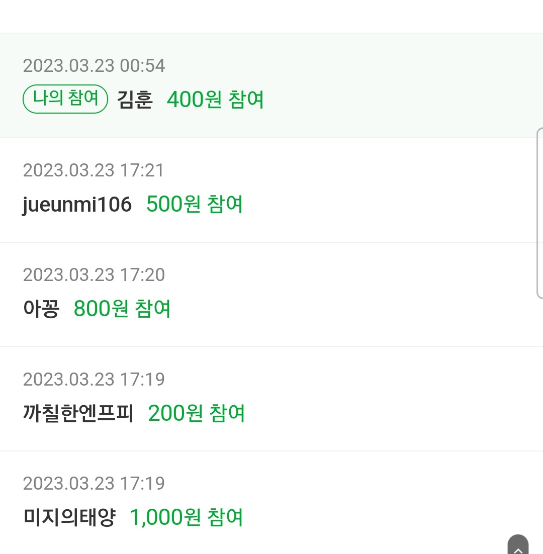 뇌전증을 앓고 있는 지민(가명)에게 의료비 (지민이 재활치료비) 6,000,000원 지원과
지민이네 가정에 긴급생계비를 지원해주어
뇌전증을 앓고 있는 지민(가명)에게 도움을 주다.

 400원 +100원 = 총 500원 기부완료