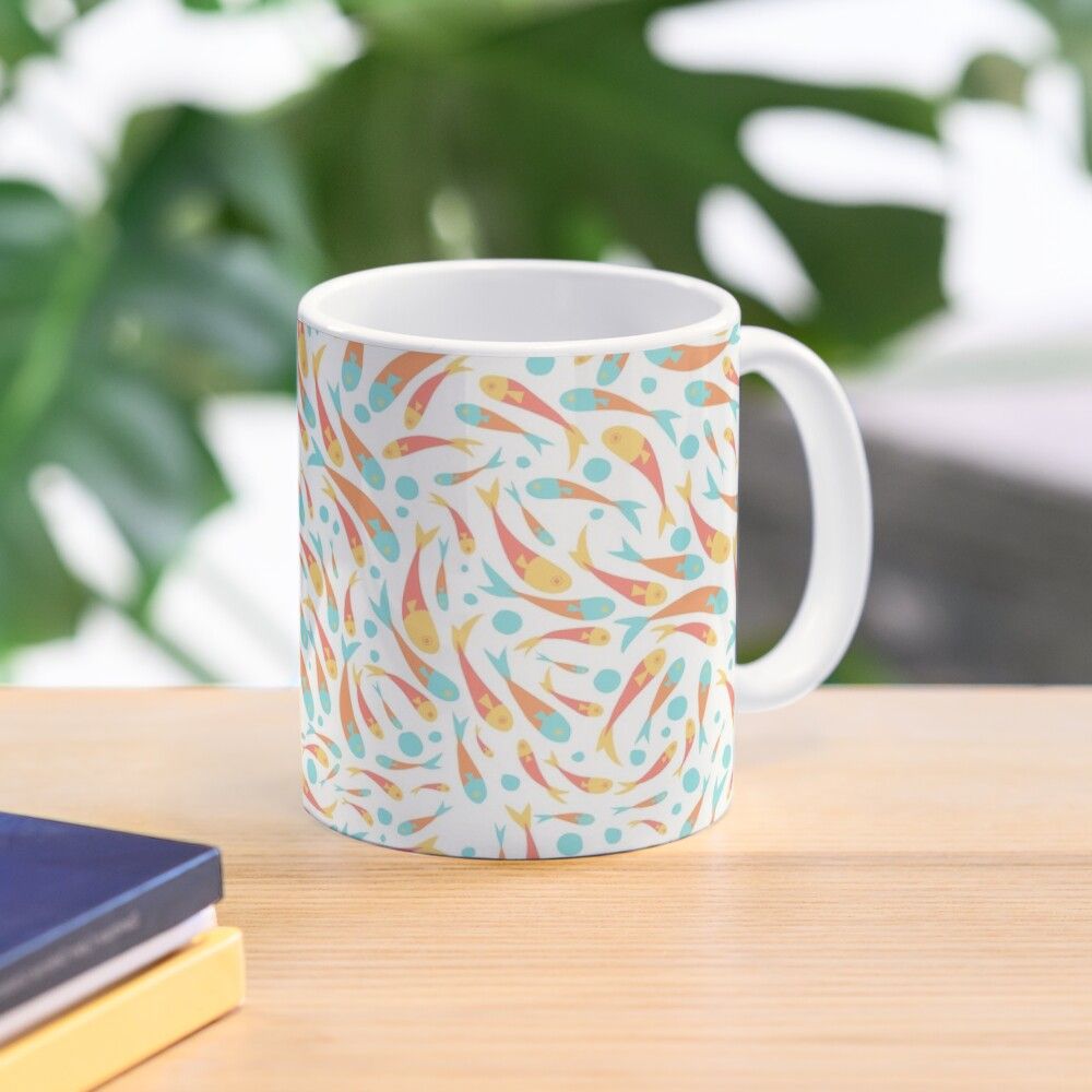 trudday's tweet photo. https://t.co/eFxyddHKdN  #classicmug #mug #coffeemug #store #onlineshop #giftidea #housewarming #summer #fishpattern #organicpattern https://t.co/rZBa47fluN