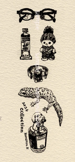 ひょんなことから描かせて頂いた小物たち 