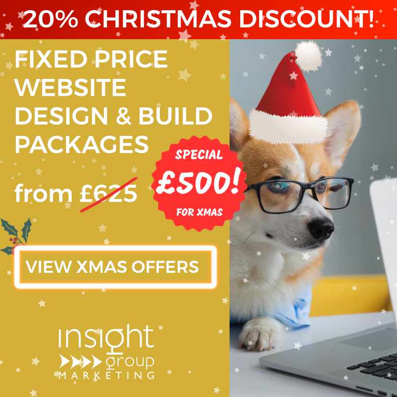 InsightGroup's tweet image. Thinking of getting your website updated over the Christmas period? Now you can save money while you&apos;re doing it! Get 20% discount on our fixed price website design &amp;amp; build packages here insightgroup.co.uk/website-design… #WebsiteDesign #WebsiteBuild