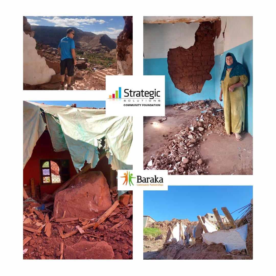 We're pleased to support the Baraka Community Partnerships charity who recently visited
Morrocco following their devestating earthquake.

Ongoing fundraising efforts are crucial to making a
significant impact on their recovery.

To learn more >>barakacommunity.com