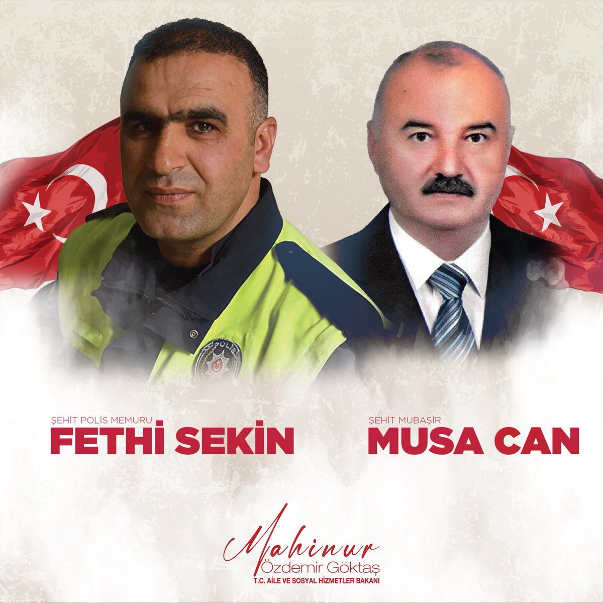 MahinurOzdemir's tweet photo. Kalbini vatan sevgisiyle yoğurmuş bir yiğidin adıdır Fethi Sekin. 🇹🇷

7 yıl evvel İzmir’de gerçekleştirilen hain terör saldırısında şehit olan kahraman polis memurumuz Fethi Sekin'i ve adliye çalışanı Musa Can’ı rahmet ve minnetle yâd ediyorum.

Canlarını bu vatan uğruna gözünü kırpmadan feda eden tüm şehitlerimizin mekanı cennet, makamı âli olsun.