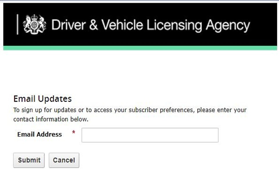 Stay up-to-date with the latest information about DVLA services by signing up to our email alerts: public.govdelivery.com/accounts/UKDVL… #DVLA