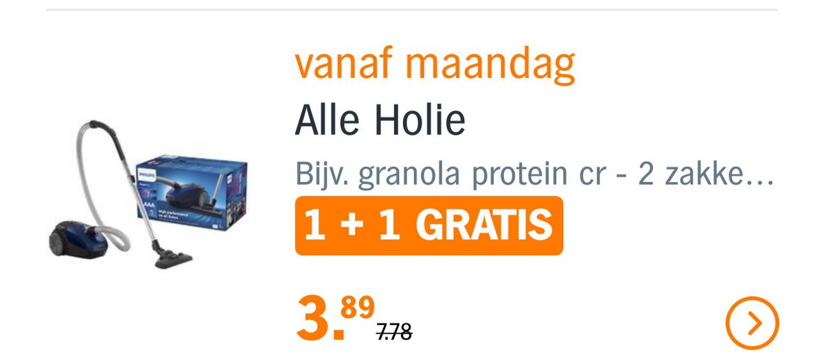 maickel1979's tweet photo. Bijzondere Holie muesli verkoopt AH π
π
@albertheijn #bonus #stofzuiger #uniek https://t.co/OL8qiQCgPL