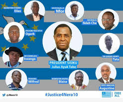 ChidiOdinkalu's tweet photo. #OnThisDay in 2018, at the request of @PR_Paul_BIYA, @NigeriaGov abducted 10 Cameroonian exiles &amp; asylum seekers from Nera Hotel in Abuja, took them across the border &amp; handed them over to Yaoundé. They have bn in prison since. @sisiogelagos will discuss this afternoon. Join her! https://t.co/sQOezPOW1m