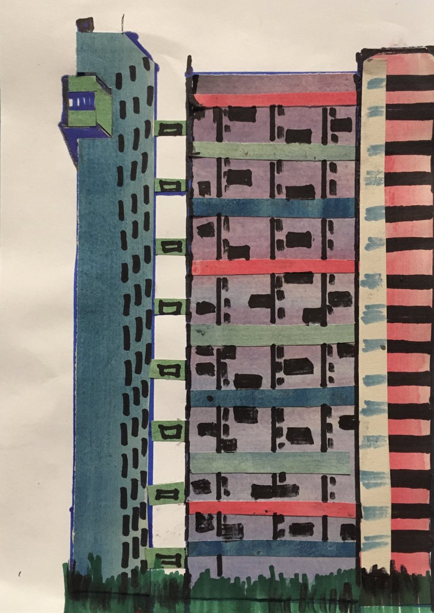 CairdCrafts's tweet photo. Playing with colour for our @RIBALearning session
⁩yesterday afternoon using painted papers provided by Lil. https://t.co/e2mth8qnNZ