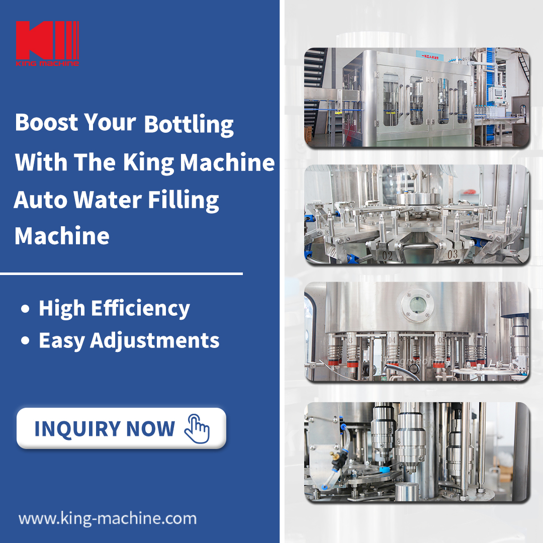 KingMachineZJG's tweet image. 🌊 Boost your bottling with the CGF14-12-4 Auto Water Filling Machine! High efficiency &amp;amp; easy adjustments await. Perfect for polyester bottle and plastic bottle filling of mineral water and purified water. Follow us for more details!  #BottlingTech #BusinessGrowth #KingMachine