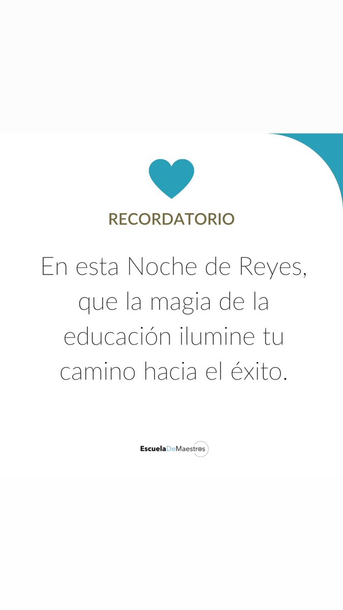 EscuelaDeMstrxs's tweet photo. #NochedeReyes https://t.co/dG7rWZobHR