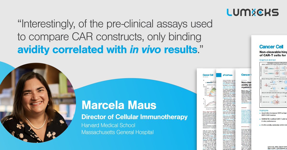 🔍 Dive into groundbreaking insights with Prof. Marcela Maus! 🌟 Watch our most-watched webinar on novel CAR-T developments and avidity. 🚀 

👉 Check out the highlighted webinar here: bit.ly/3RPrN66 

#CellAvidity #CAR-T #Immunotherapy #Webinar 📚