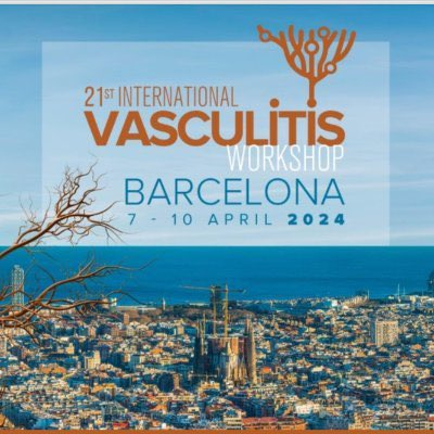 The 21st Vasculitis Workshop @VasculitisBCN24 chaired by the eminent and energetic Maria Cid - a record 500 abstracts! Lots of Australians and New Zealanders going. ANZ 🍷🍺🥛+ tapas Sat night. All welcome! NOTE - early bird registration discount ends Jan 15 - register now!