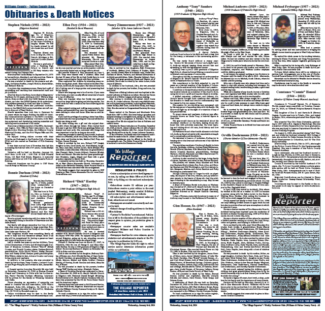 1930s Newspaper Obituaries