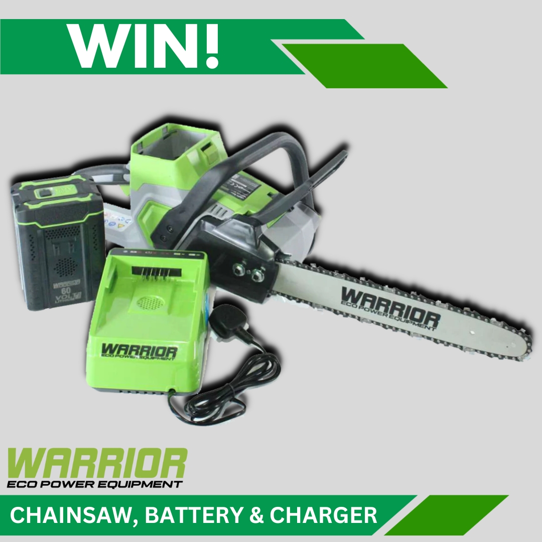 In the first #FreebieFriday of 2024 you could #WIN this fantastic Warrior bundle, including a 60V Battery Powered Chainsaw, 60V 2.5Ah Battery and Rapid Battery Charger! To enter, simply follow us and retweet this post. #Competition ends 11/01/24 at 5pm. T's & C's apply.