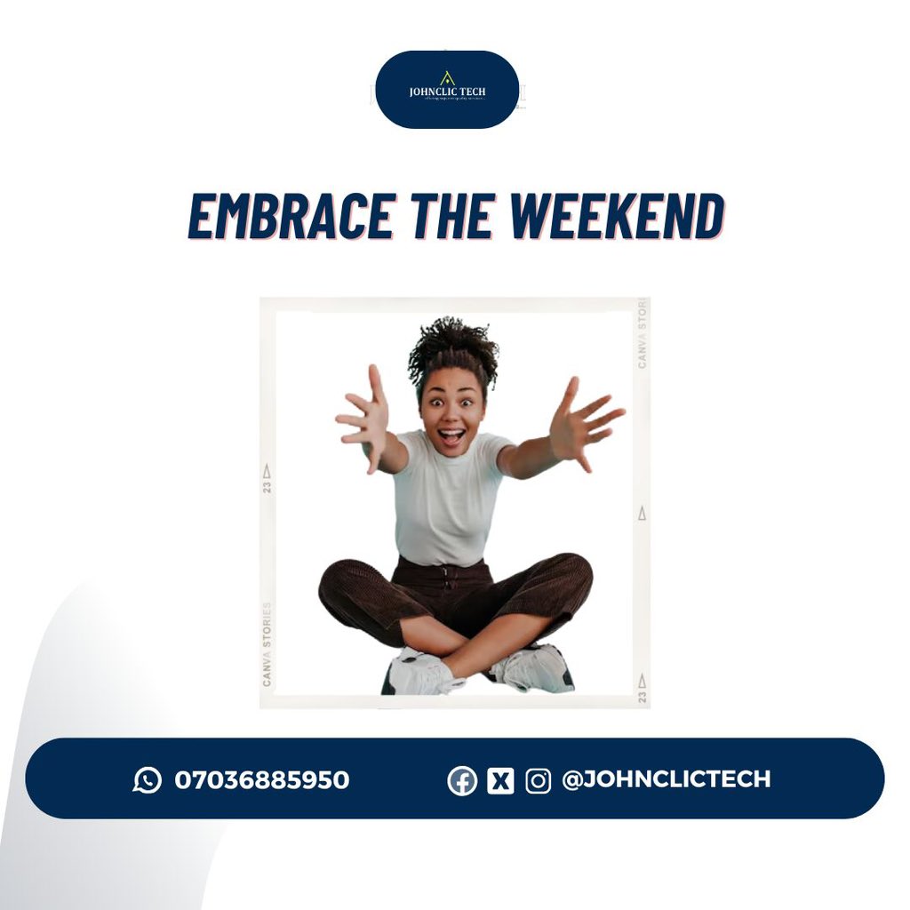 Weekend is that time to be spent with your loved ones, say no to heat, say yes to maximum power supply, say yes to Johnclic Tech ✅

Enjoy your weekend.