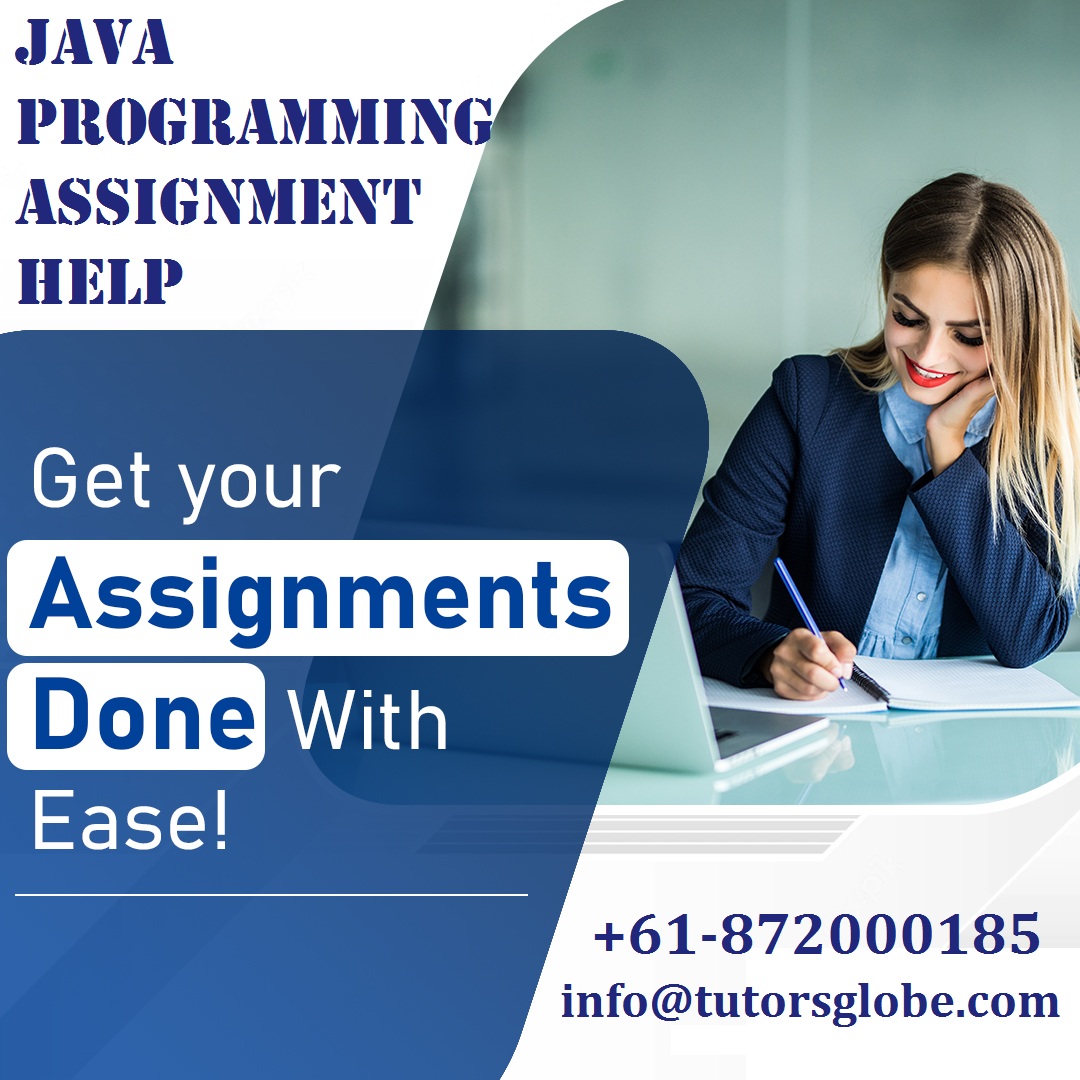 TutorsGlobe's tweet image. Feel free to share your java problems with our professional Java Programming Assignment Help experts and we ensure to guide you to academic success! #JavaProgrammingHomeworkHelp #JavaProgrammingAssignmentHelp #JavaBeans #J2SE #JavaVirtualMachine #OOPS #ThreadsConcurrency #AWT