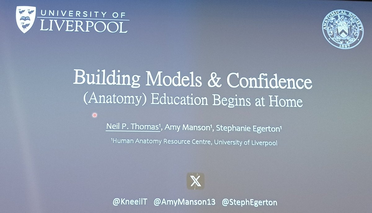 Anatomical Society (@anat_soc) on Twitter photo We now have <a href="/KneeilT/">Neil Thomas</a>, <a href="/LivUni/">University of Liverpool</a>, talking about anatomy educational models that students can build at home #AnatSocWinter #anatomy We now have <a href="/KneeilT/">Neil Thomas</a>, <a href="/LivUni/">University of Liverpool</a>, talking about anatomy educational models that students can build at home #AnatSocWinter #anatomy