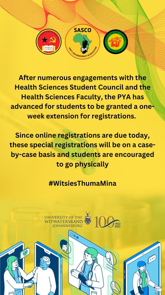 The Wits PYA is at Work! #WitsiesThumaMina #Buya_PYA 🖤💚💛❤️