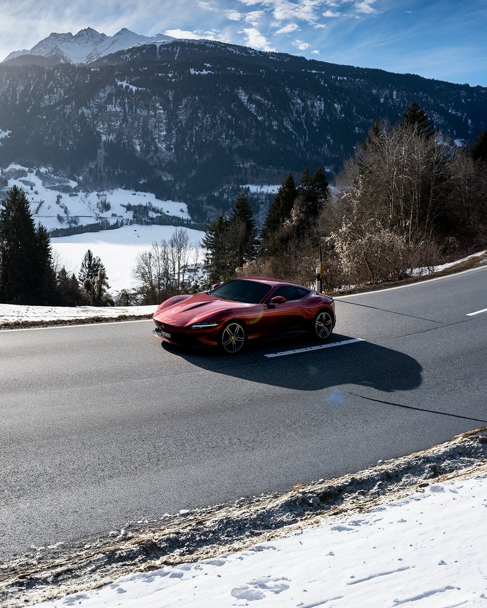 Ferrari's tweet image. The height of excellence.

#FerrariRoma #Alps #DrivingFerrari #Ferrari
