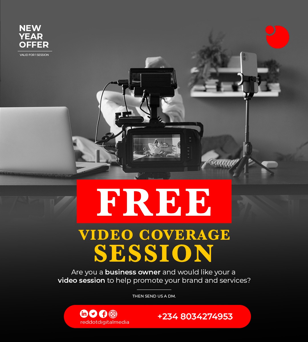 We are starting the NEW YEAR with a free offer. We want to help promote your brand with a FREE video session. How does that sound? Send a DM for more detail. #videoedit #videoshoot #productshoot #Advertising