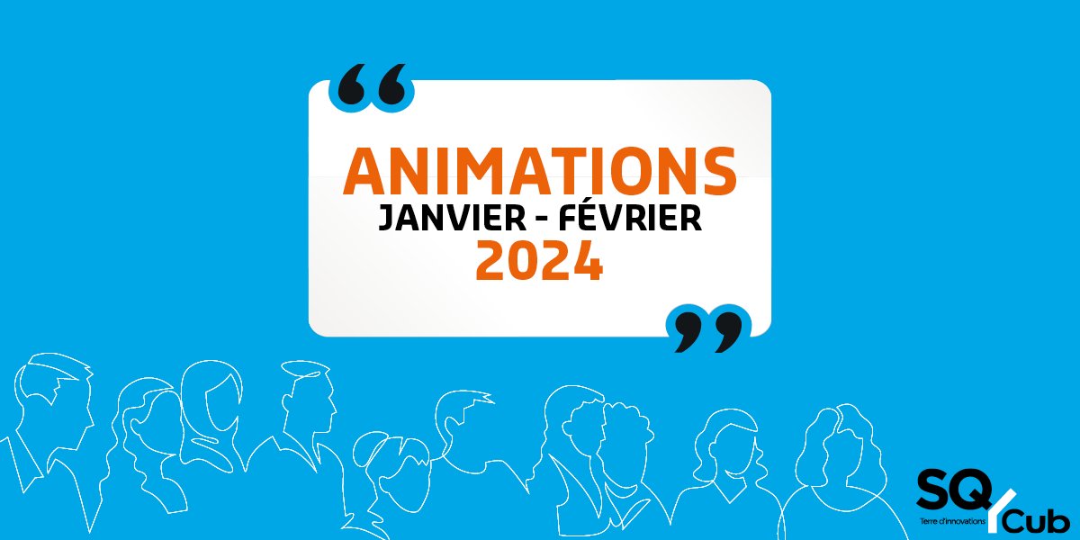 SQYcub's tweet photo. Nouvelle année, nouvelles 𝐚𝐧𝐢𝐦𝐚𝐭𝐢𝐨𝐧𝐬 @SQYcub !

Le 𝐩𝐫𝐨𝐠𝐫𝐚𝐦𝐦𝐞 de janvier / février est maintenant disponible 🤩

Rencontres Info, ateliers pratiques, #formations, #webinaires ou encore #replays... à vos 𝐚𝐠𝐞𝐧𝐝𝐚𝐬 👉 https://t.co/IDbhnM7QiA https://t.co/8uI8Fb6GU2